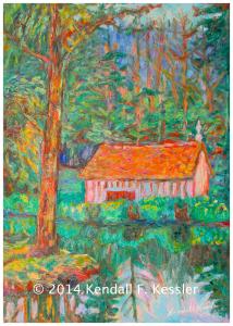 Blue Ridge Parkway Artist Arm Wrestled it Down and Nut Case...